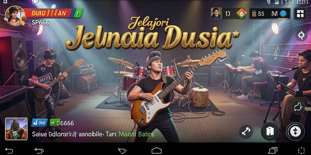 Tampilan gameplay SP666 yang menarik dan interaktif dengan berbagai pilihan musik.
