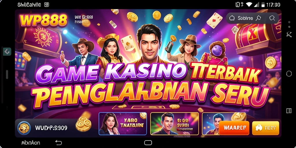 Gameplay menarik dan seru di WP888 dengan variasi permainan Kasino.